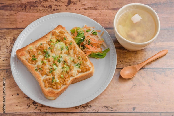 Obraz 納豆トースト