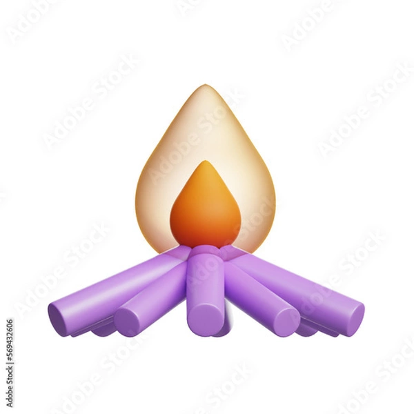 Obraz India holi light fire 3D Icon