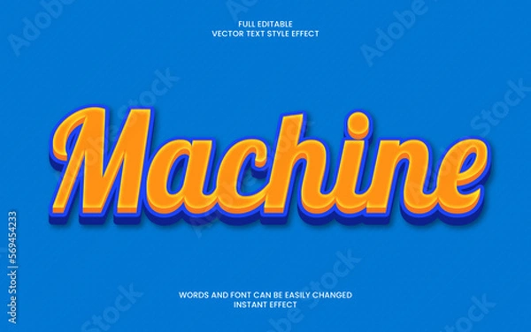 Fototapeta Machine Text Effect 