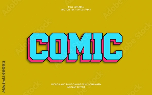 Fototapeta Comic Text Effect 