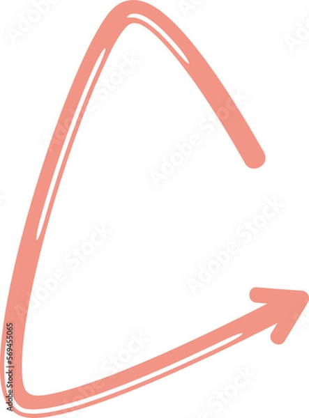 Fototapeta doodle arrow symbol illustration