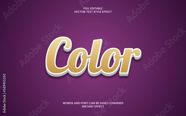 Fototapeta Color Text Effect 