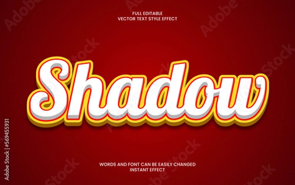 Fototapeta Shadow Text Effect 
