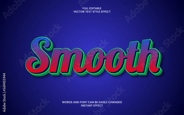 Fototapeta Smooth Text Effect 