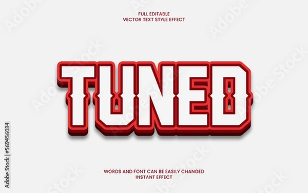 Fototapeta Tuned Text Effect 