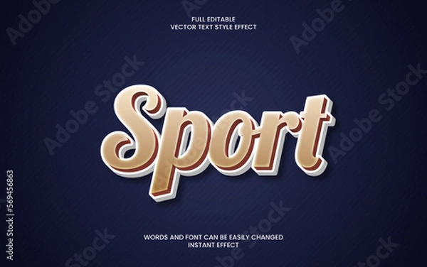 Obraz Sport Text Effect 