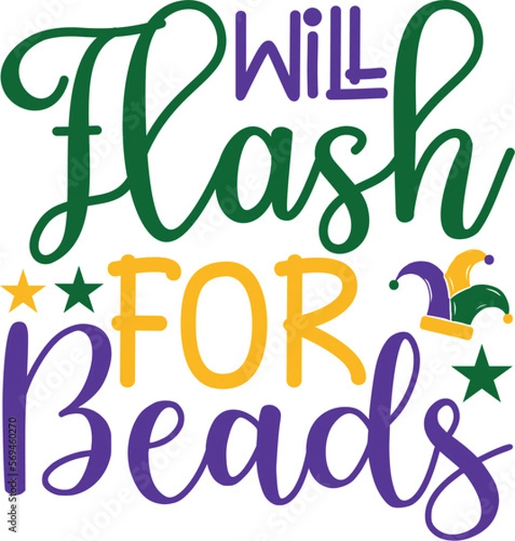 Fototapeta Will Flash for Beads SVG