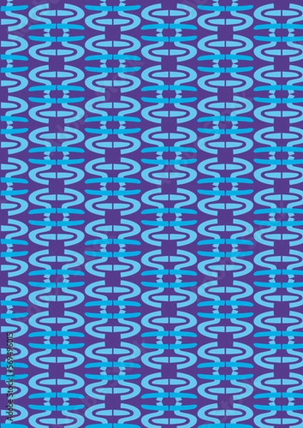 Obraz seamless blue pattern