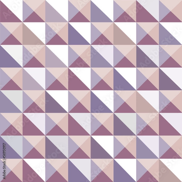 Fototapeta Geometrical pattern with triangles,  seamless vector background.