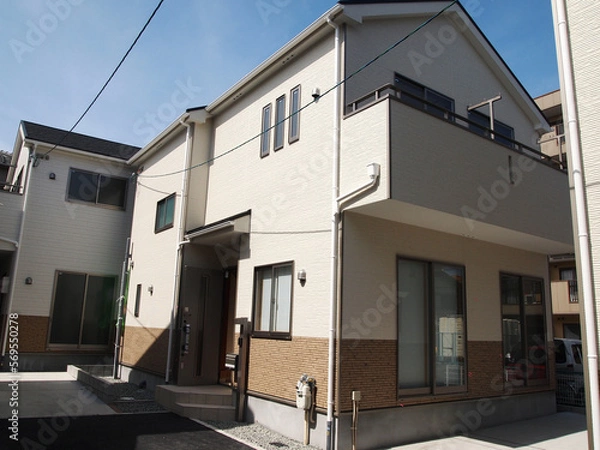 Obraz 	新築住宅の外観