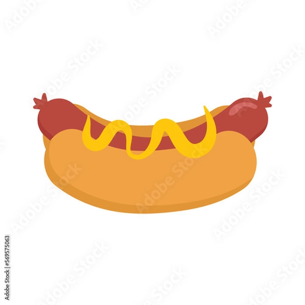 Obraz Hotdog illustration