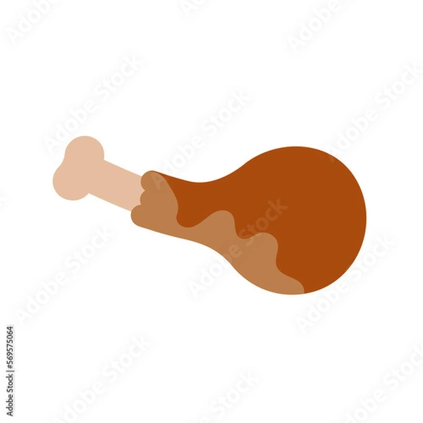 Obraz Chicken Drumstick illustration