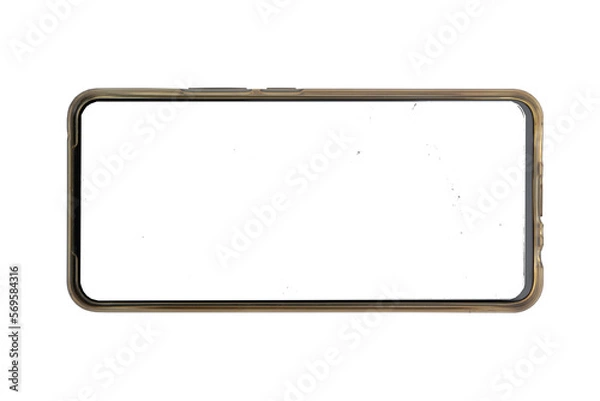 Obraz mobile phone on white background