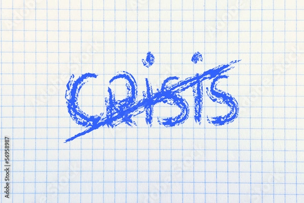 Obraz stop the crisis