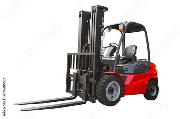 Obraz Powerful electric forklift