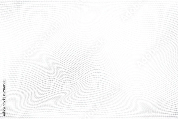 Fototapeta Abstract  white and gray color, modern design stripes background, wave pattern. Vector illustration.