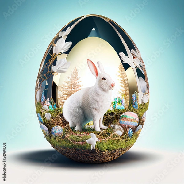 Fototapeta Easter Egg Generative AI