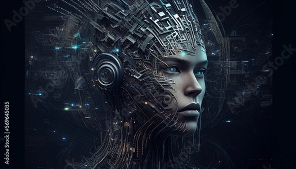 Fototapeta Ai technology Generative Ai