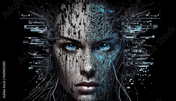 Obraz ai head technology generative ai