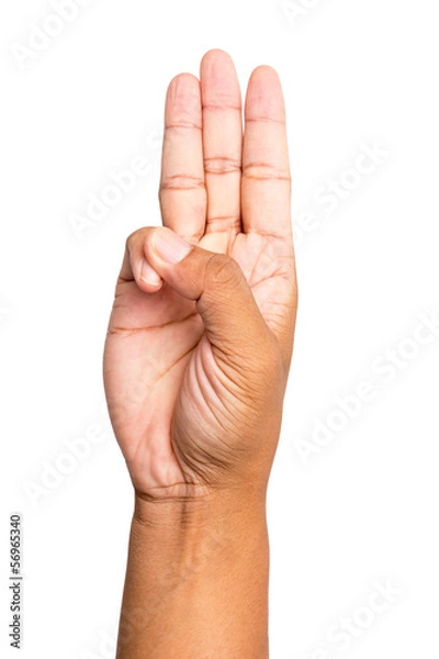 Obraz Skaut honorowy gest ręki