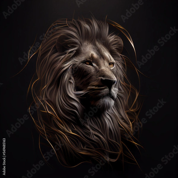 Obraz Lion generative ai