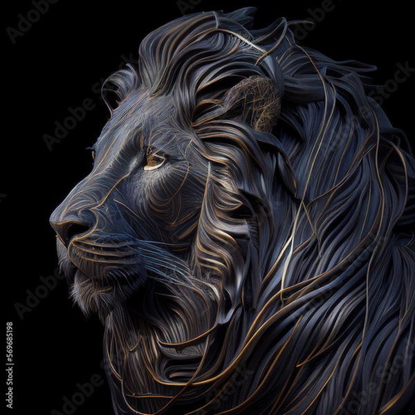 Obraz Lion generative ai