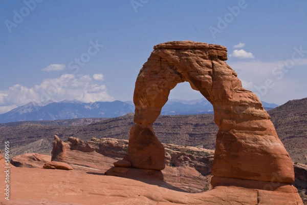 Fototapeta Delicate Arch in summer. Natural arch