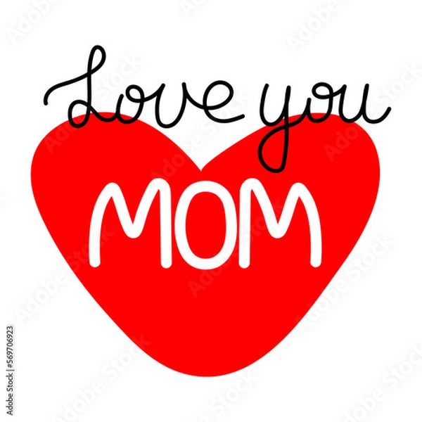 Fototapeta Mothers Day Vector Happy Mothers Day,