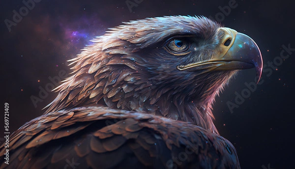 Obraz Space Eagle, Bird - Generative AI