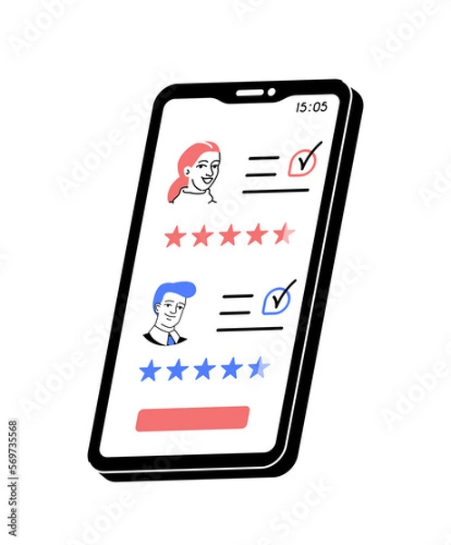 Obraz Freelance app for smartphone