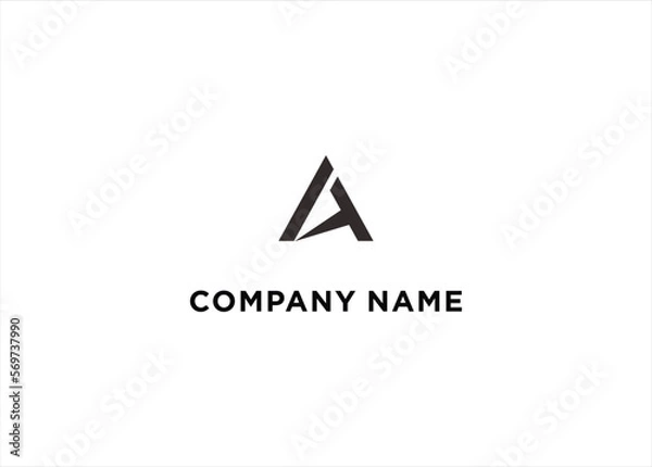 Fototapeta AT Letter Logo Design