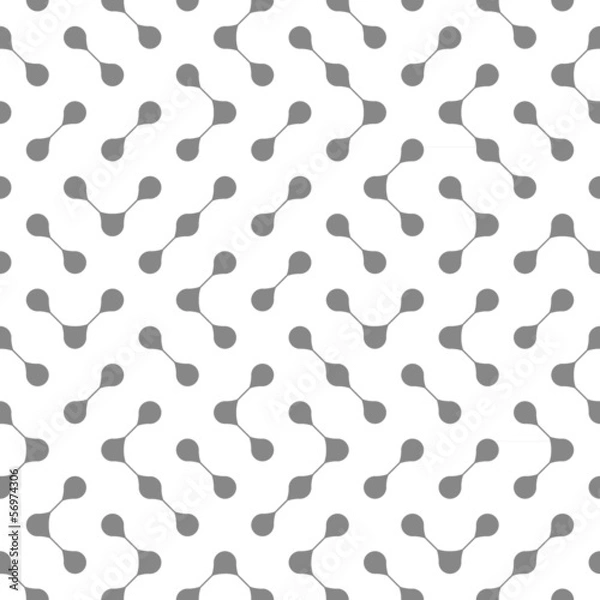 Fototapeta Connected drops seamless pattern