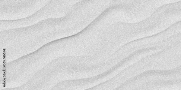 Obraz Seamless white sandy beach or desert sand dunes transparent texture overlay. Boho chic western theme summer vacation repeat pattern background. Grayscale displacement, bump or height map 3D rendering.