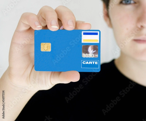 Fototapeta avoir une carte bancaire