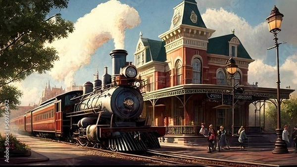 Obraz Train at Station