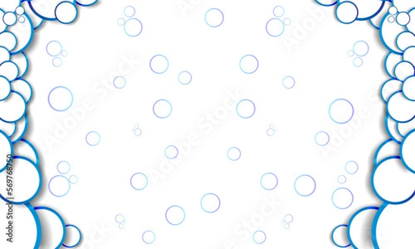 Fototapeta abstract blue background with bubbles