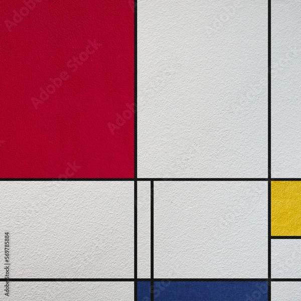 Obraz Abstract composition with colored rectangles.