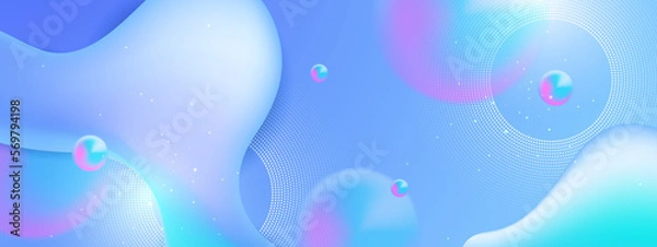Fototapeta trendy modern fluid gradients wave shapes background