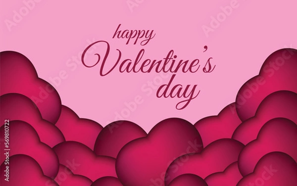 Fototapeta background with hearts