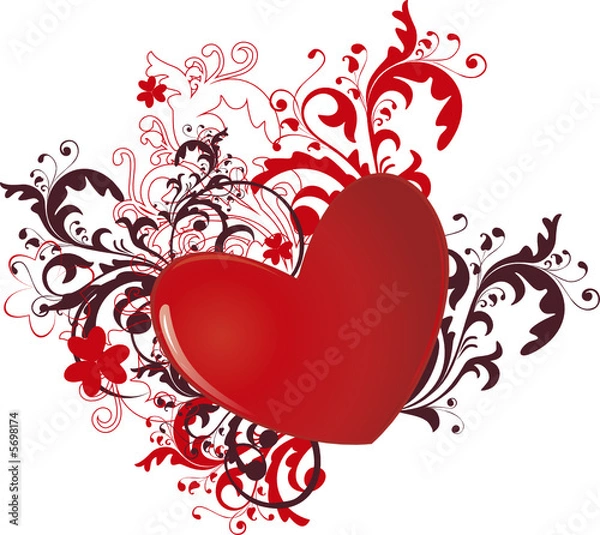Fototapeta valentine background - vector