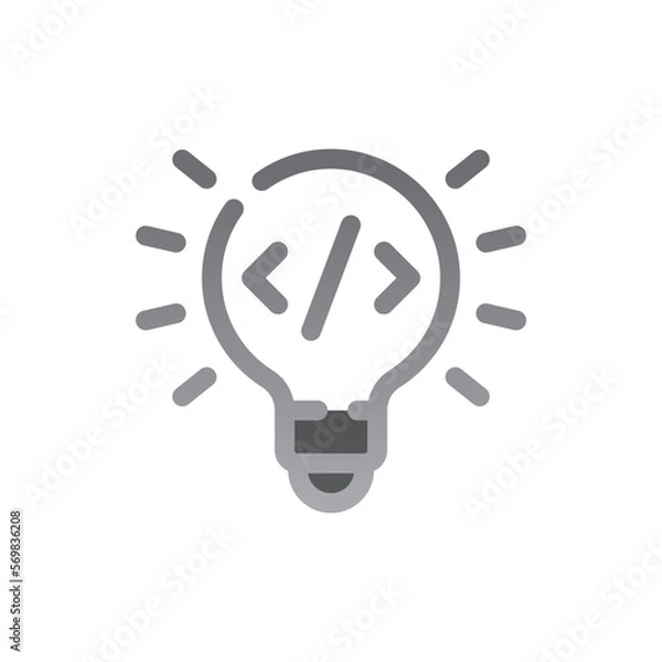 Fototapeta idea two tone gradient icon