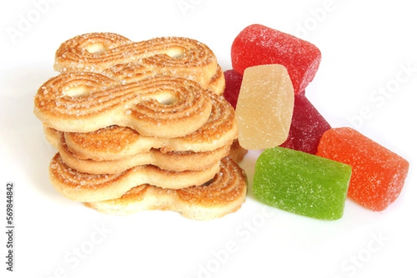 Obraz jelly candies isolated on white