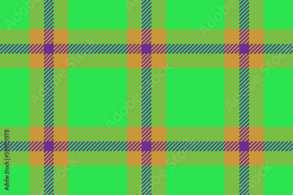 Obraz Plaid textile tartan. Vector fabric seamless. Background pattern check texture.