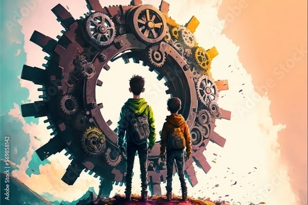 Fototapeta background with a person