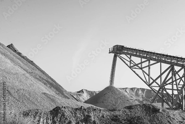 Fototapeta mining in the desert