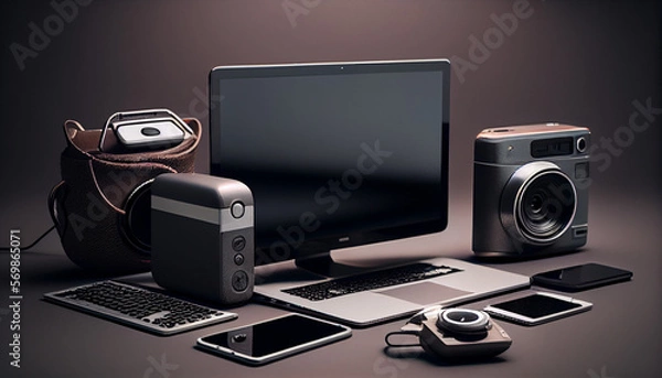 Obraz various tech devices