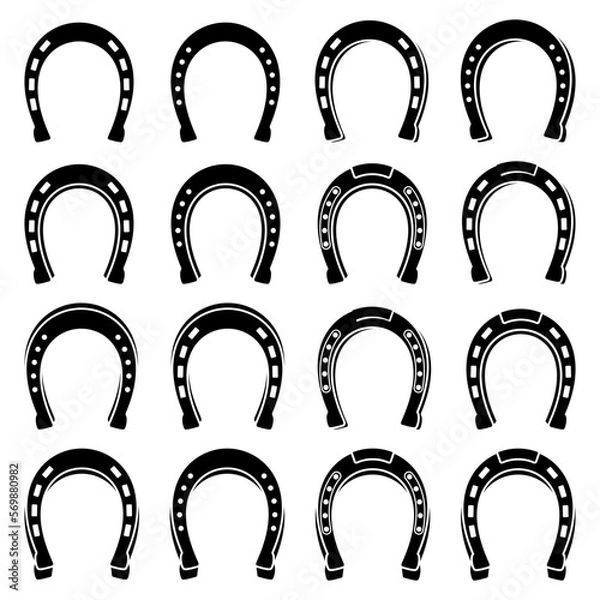 Obraz Horseshoe Icon Set
