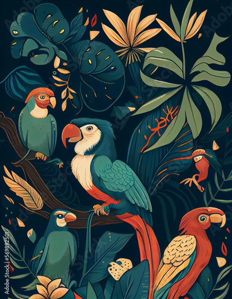 Obraz Fun Jungle Creature Wallpaper