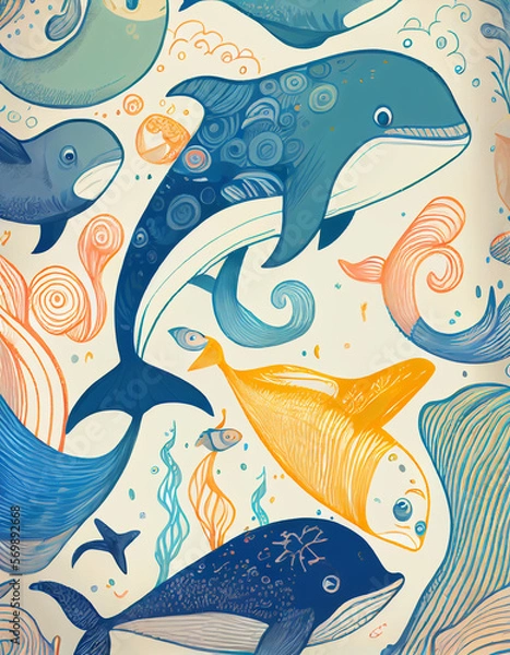 Obraz Ocean Creature Wallpaper