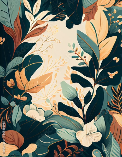 Obraz seamless floral pattern